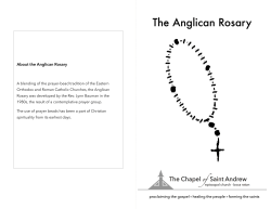Anglican Rosary Card - Chapel of St. Andrew