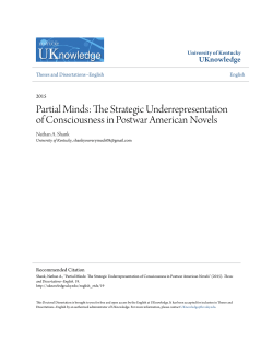 Partial Minds: The Strategic - UKnowledge