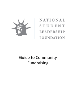 Guide to Community Fundraising