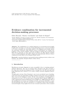 Evidence combination for incremental decision