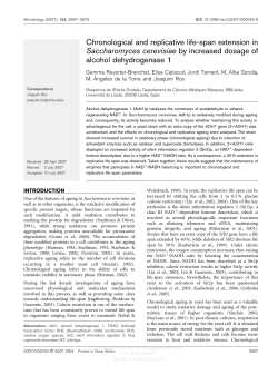 Chronological and replicative life-span extension in Saccharomyces