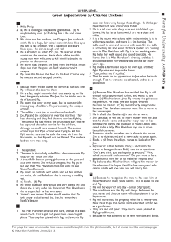 Great_Expectations Points for Understanding Answer key