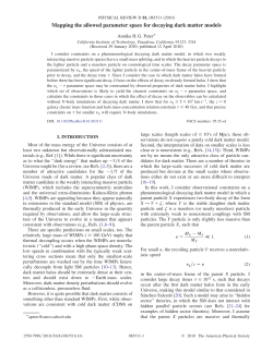 Mapping the allowed parameter space for decaying dark matter