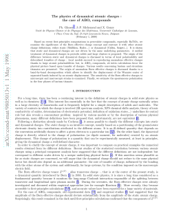 The physics of dynamical atomic charges: the case of ABO3