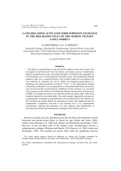 253 catecholamine-activated sodium/proton exchange in the red