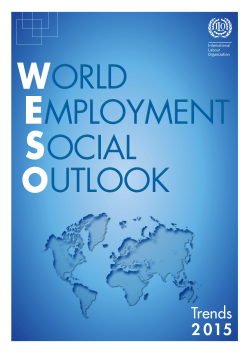 World Employment and Social Outlook – January 2015