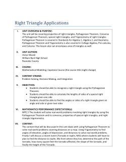 Right Triangle Applications