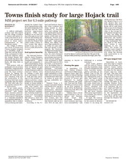 Democrat and Chronicle Hojack Trail Study