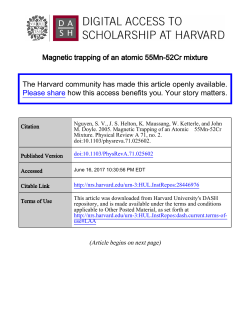 Magnetic trapping of an atomic 55Mn