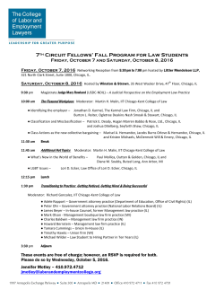 7th Circuit Fellows` Fall Program for Law Students