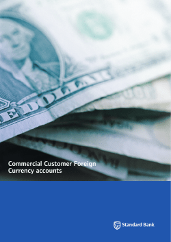 Commercial Customer Foreign Currency accounts