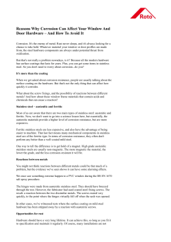 Reasons Why Corrosion Can Affect Your Window And Door Hardware