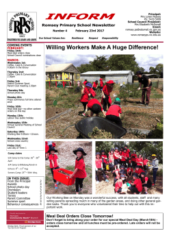 23rd February 2017 - Romsey Primary School