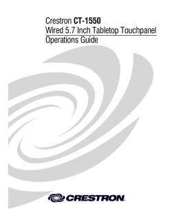 Crestron CT-1550 Wired 5.7 Inch Tabletop Touchpanel