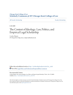The Context of Ideology - Scholarly Commons @ IIT Chicago