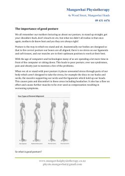 The importance of good posture