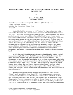 A Review of Illinois Justice: The Scandal of 1969 and the Rise of