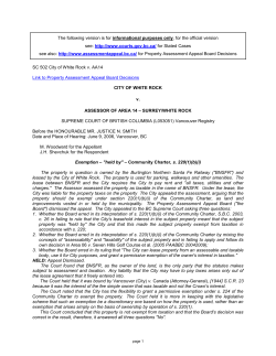 SC502 - BC Assessment