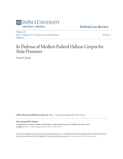In Defense of Modern Federal Habeas Corpus for