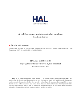 A call-by-name lambda-calculus machine