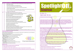 Spotlight on science - Milton Court Primary Academy