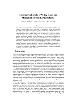 An Empirical Study of Voting Rules and Manipulation with