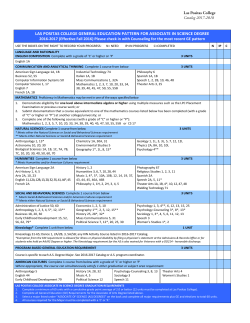 LPC GE Pattern A.S. - Las Positas College