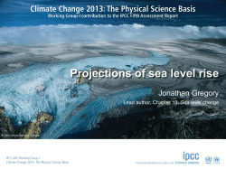 Projections of sea level rise