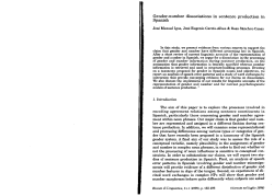 Gender-number dissociations in sentence