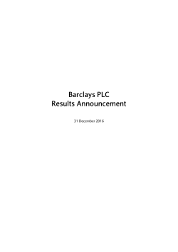 2016 Full Year Results
