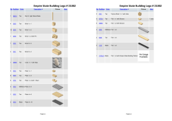Empire State Building Lego # 21002 Empire State