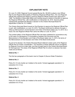 ROP Explanatory Note