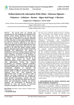 Chitosan-Alginate &ndash; Polymers &ndash; Cellulose &ndash; Resins &ndash; Algae