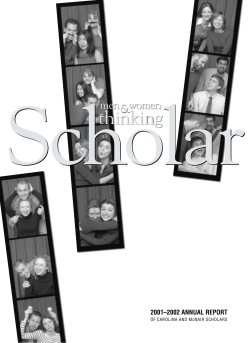 Carolina Scholars 2002 Layout - University of South Carolina
