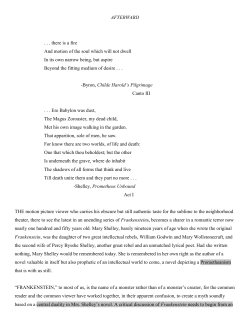 Frankenstein AFTERWARD by Bloom PDF