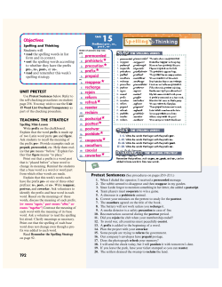 Prefixes: pre-, re-, post-, co