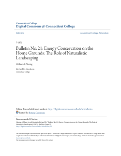 Bulletin No. 21: Energy Conservation on the Home Grounds