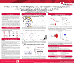Abstract #1370 GTx011, an Anti-Sickling Compound, Improves SS