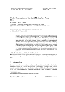 On the Computations of Gas-Solid Mixture Two