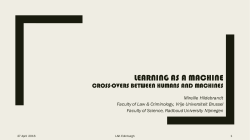 Learning as a machine. Cross-overs between humans and