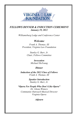 in memoriam - Virginia Law Foundation