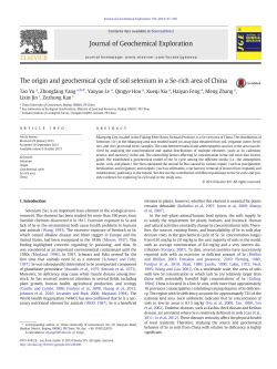 The origin and geochemical cycle of soil selenium in a Se