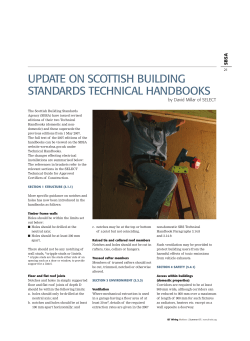 Update on Scottish building standards technical