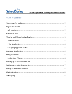 Quick Reference Guide for Administrators