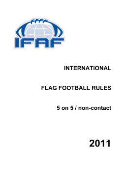 IFAF Flag Football Rules