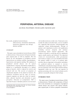 PERIPHERAL ARTERIAL DISEASE