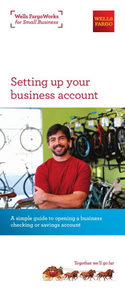 Setting up your business account