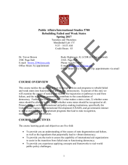 5700 - Rebuilding Failed and Weak States