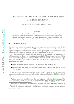 Bochner-Weitzenb&ouml;ck formula and Li