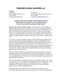 Rondure Global Advisor, LLC - Grandeur Peak Global Advisors